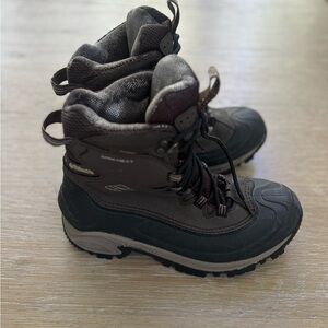 Columbia men’s Arctic Trip Omni heat black & brown outdoor work boots size 8.5